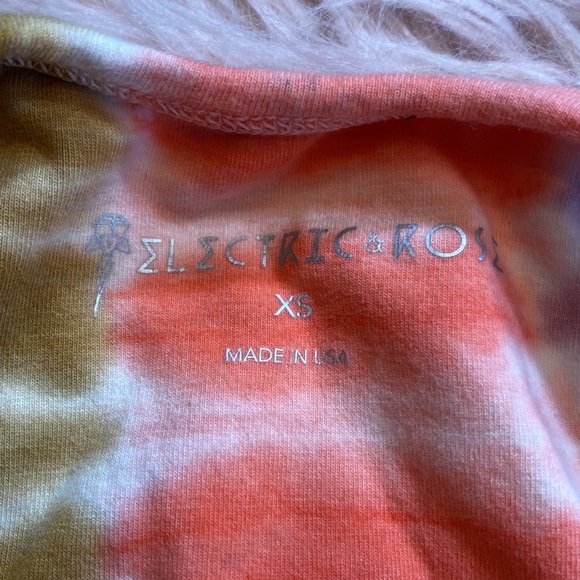 Electric & Rose Tie Dye Crop Tank sz XS - Picture 7 of 8